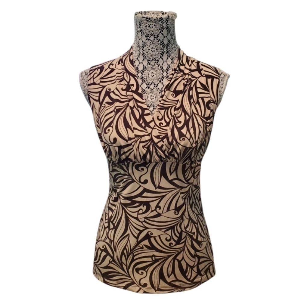 JKLA California Women's Y2K Patterned Sleeveless Top S